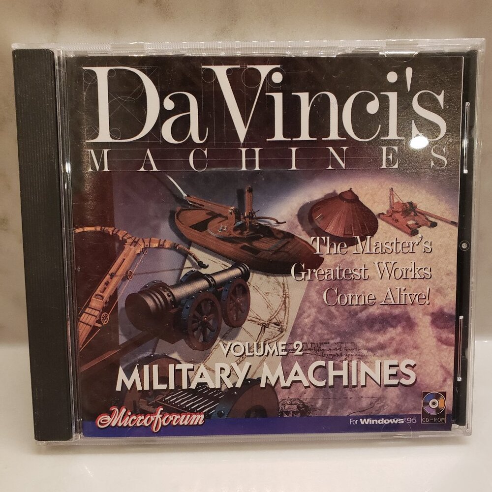Microforum Da Vinci's Machines Voume 2 Military Machines PC Game Computer Game
